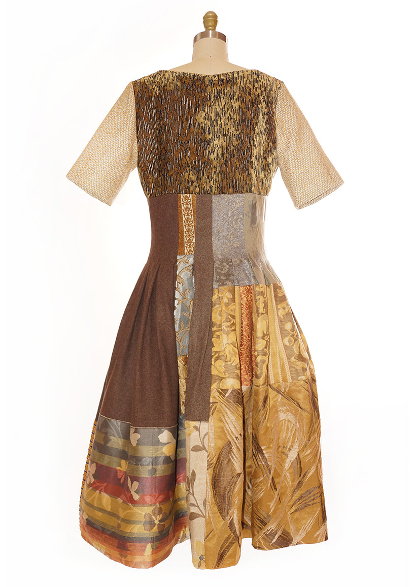 The Laura Dress- Gold Multi