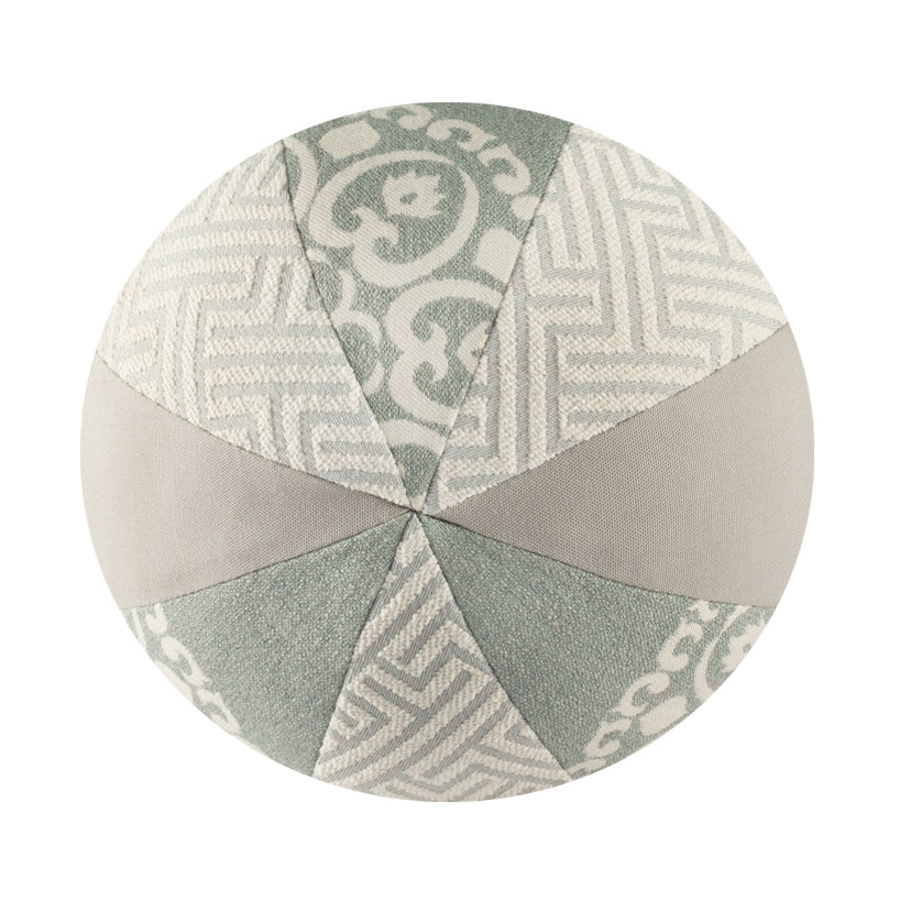 10" Outdoor Ball Pillow - Aqua Pattern