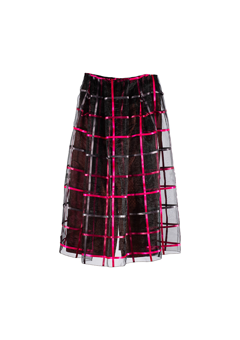 The Olivia Pant/Skirt – Fuchsia Checks