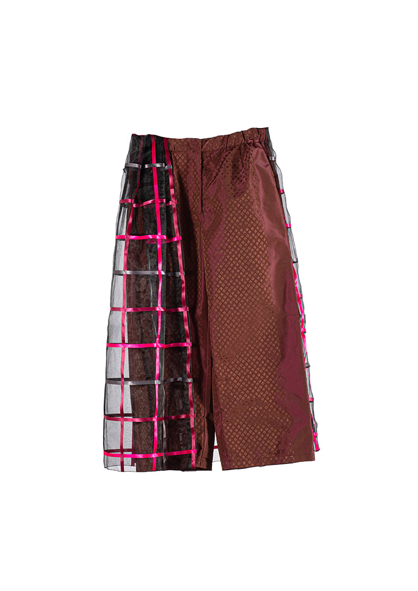 The Olivia Pant/Skirt – Fuchsia Checks