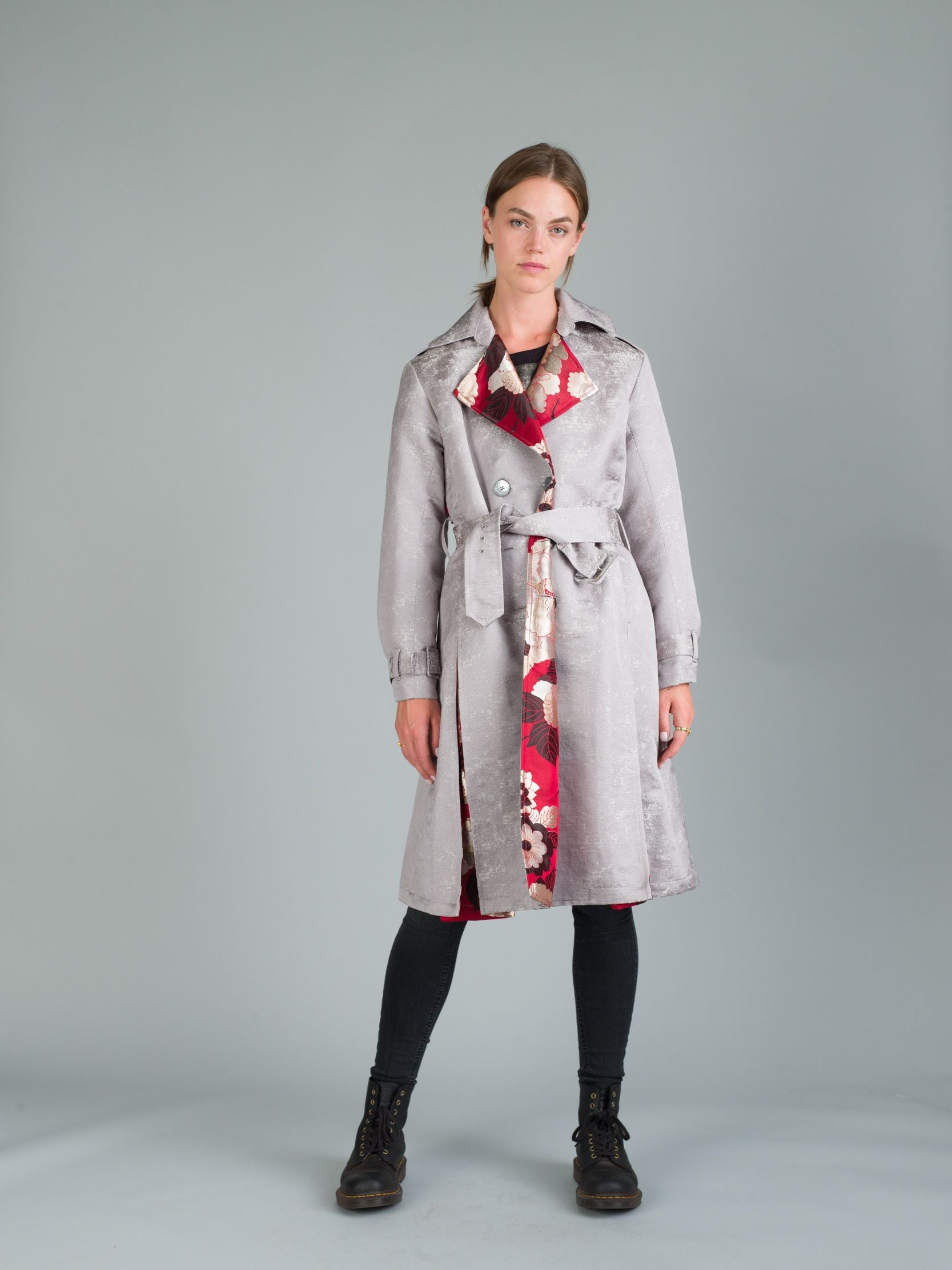 The Trench Coat - Red Camelia