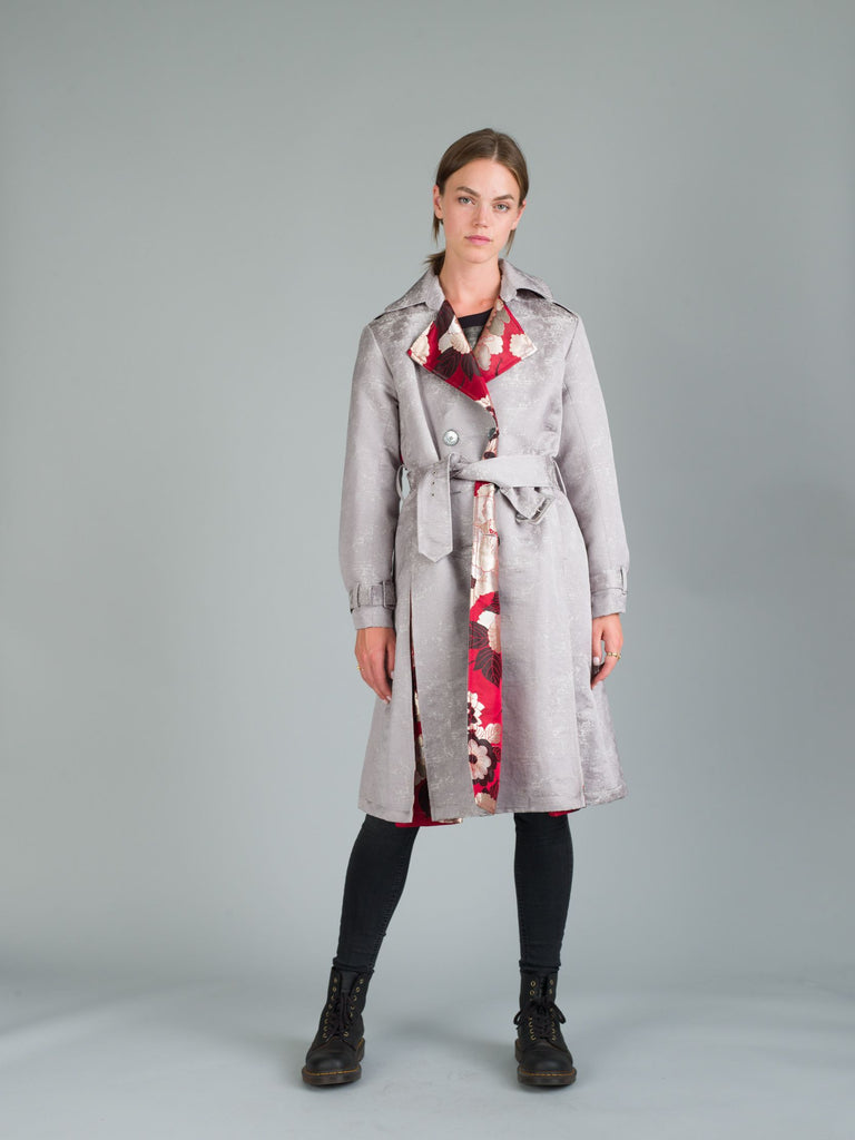 The Trench Coat - Red Camelia